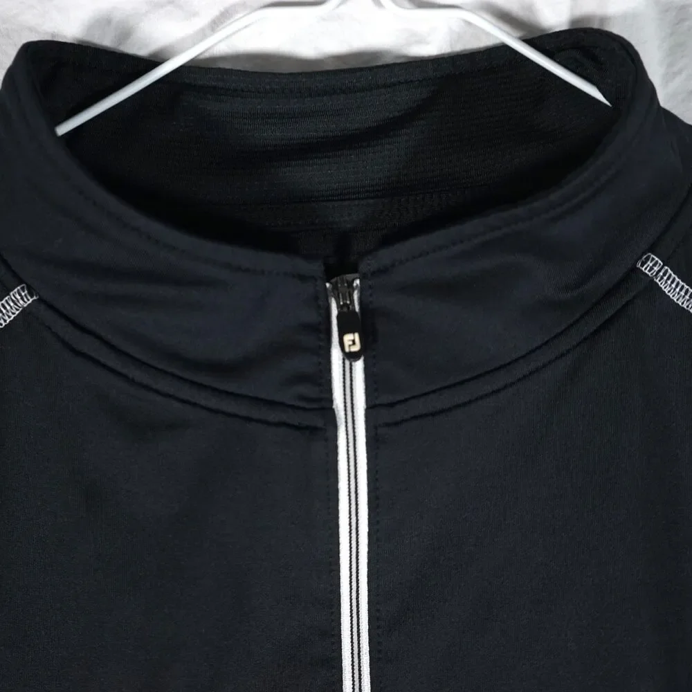 FootJoy Quarter Zip Athletic Jacket Black 2XL